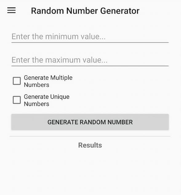 Random Number Generator